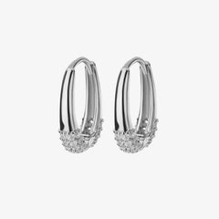 Oval Diamond Earrings