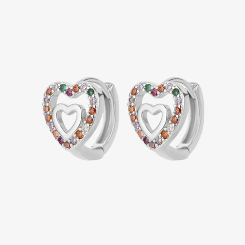 Seven Days Heart Earrings