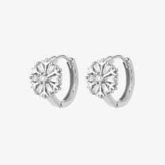 Snowflake Diamond Earrings