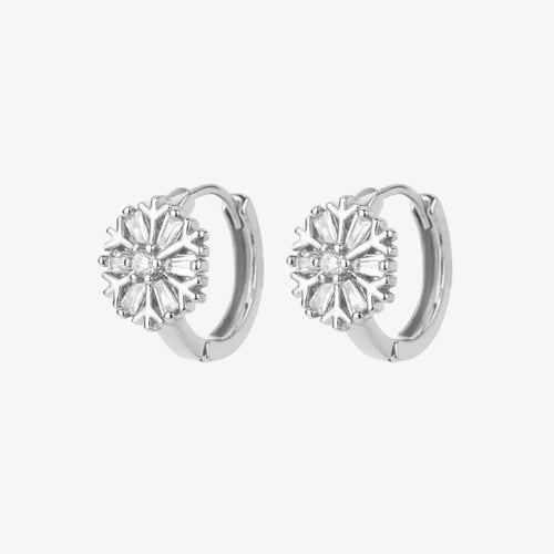 Snowflake Diamond Earrings