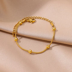 Gold Bead Bracelet