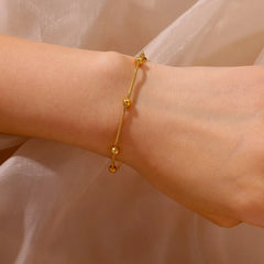 Gold Bead Bracelet