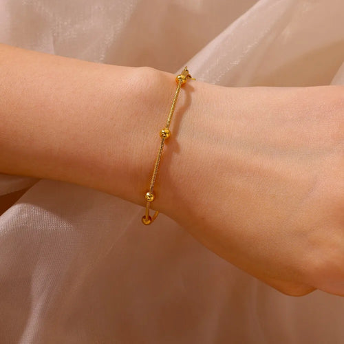 Gold Bead Bracelet