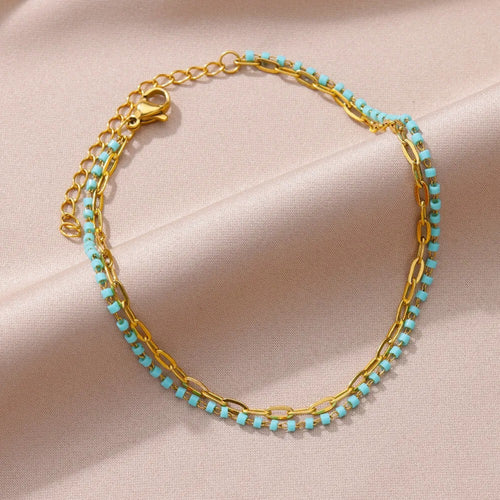 Ocean Bead Anklet