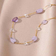 Purple Opal Stone Anklet