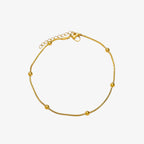 Gold Bead Anklet