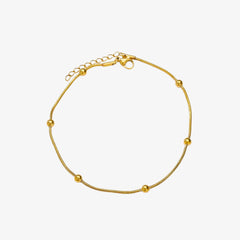 Gold Bead Anklet