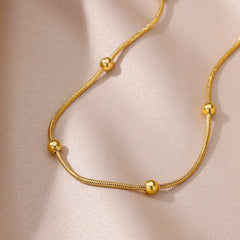 Gold Bead Anklet