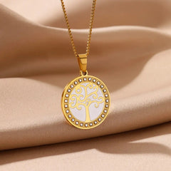 Tree of Life Emblem Necklace