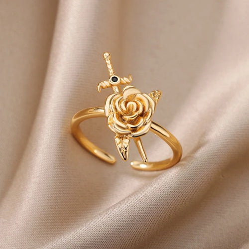 A Dividing Sword Rose Ring