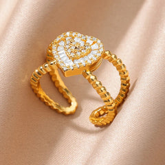 Eternal Diamond Heart Ring