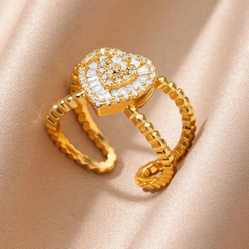 Eternal Diamond Heart Ring