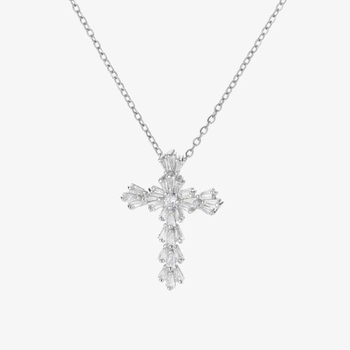 Crystal Cross Diamond Necklace